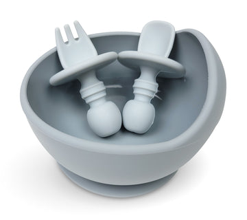 Silicone Bowl with Spoon and Fork